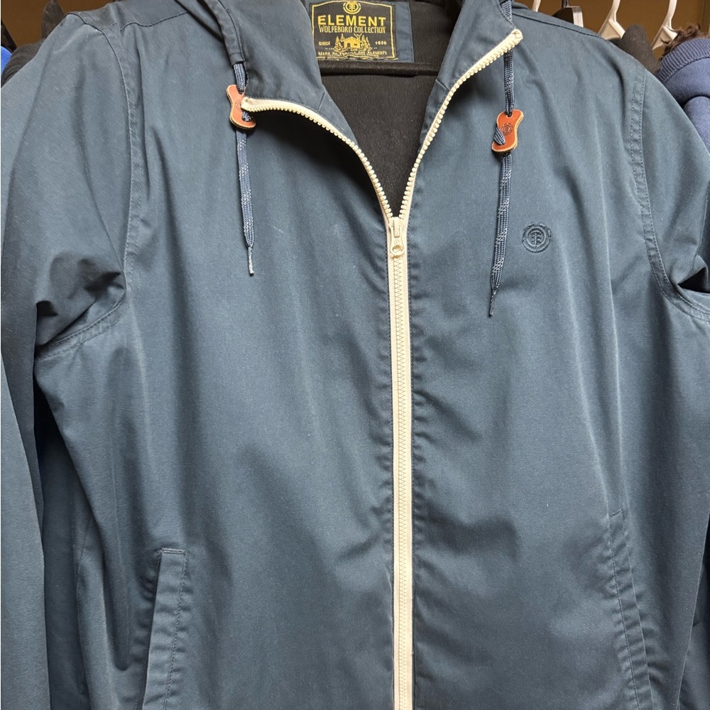 Element Men's Navy Hooded Jacket SZ XL